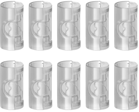 Bed Sheet Clips,10PCS Cylindrical Non-slip Plastic Bed Sheet Grippers, No Needle Sheets Holders Mattress Grippers Fasteners for Fixing Sheets, Clothes, Food Bags (Transparent)