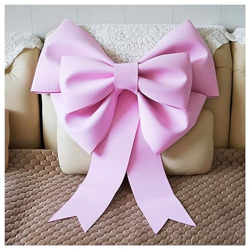 GreatRise Lazo Grande Gigante de Navidad, Decorativo y Colgante para Regalo, Árbol, Chimenea, Casa, Puerta, Boda, Fiesta - Rosa, 30 cm