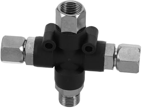 HAWILLOSCH Airbrush Air Hose Multiport Connector 1/8 Airbrush Manifold Adaptor Leakproof Design