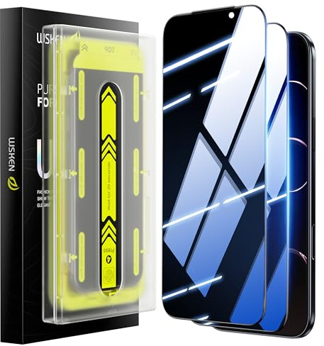 WSKEN für iPhone 14 Pro für Schutzfolie Sichtschutz - [28° Anti Spy][Auto Dust-Elimination] Full Screen 9H Härte Schutzfolie Privacy Displayschutz Folie,Anti-Fingerabdruck,Bläschenfrei,2 Stück