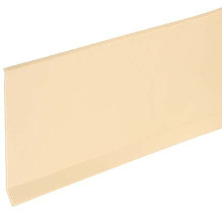 sourcing map 20ft x 4 Baseboard Trim Peel and Stick Wall Flexible Molding Trims, Self Adhesive PVC Cove Base Baseboards for Walls Corner, Beige