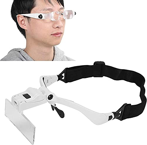 High Performance Head Mount Magnifying Glasses Folding Magnifier for Mobile Phone Reading Tattoo Eyelashes Extension Watch Repair