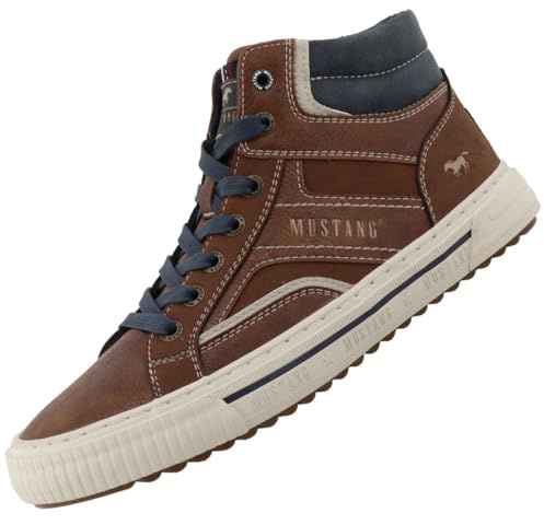 MUSTANG High Top sneakers för män, Rostfri, 47 EU