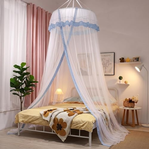 Mosquitero Grande Universal con Diseño de Cúpula D*H 1,15 x 2,8 x 11 m, Dosel Cama Infantil, Mosquitera Universal para Camas Individuale Doble,Mosquitero Cúpula para Viaje/Hogar/Bebés