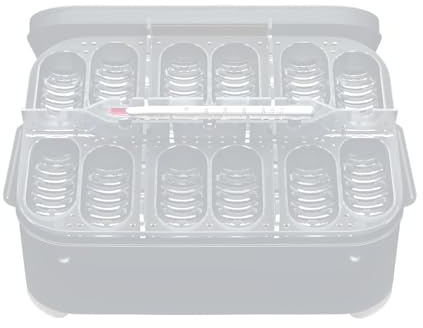 Genérico de cría de Reptiles - 12 Rejillas para incubar Huevos de Reptiles, cría con respiraderos Diseño antiescape para arañas Bandeja de incubación de Anfibios Transparente para lagartos Gecko