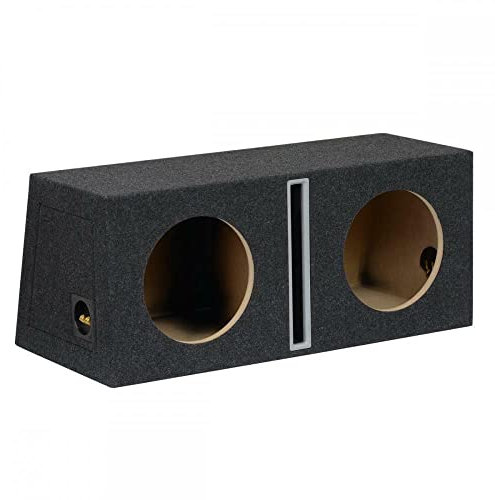 Inex MDF Double Port Voiture Audio Enceinte Caisson de Basse Caisson de Basses Boîtier Noir IX-B1035SX2