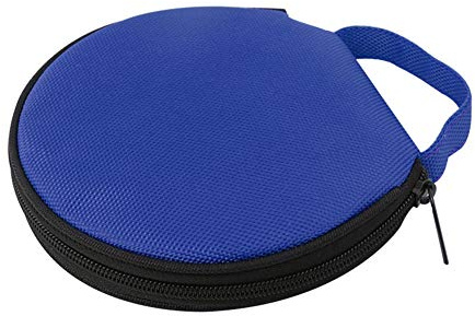 Sac de rangement portable pour lecteur CD et DVD - Capacité : 20 CD - Sac de rangement en Oxford - Pour la maison, la voiture - Diamètre : 16 cm