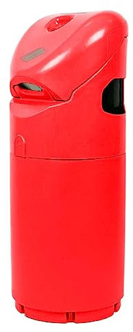 Glasdon Conteneur Auto-Mate™ pour stations-service conçu (3 coloris) – Poubelle de 85 L pour stations-service, équipée de distributeurs de gants et de serviettes (Rouge)