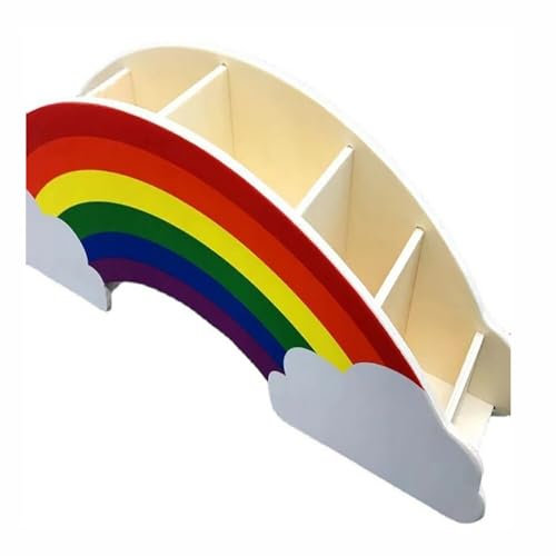 Uposao Holz Schreibtisch Organizer Regenbogen Stiftehalter Büro Aufbewahrungsbox Multifunktionaler Bürobedarf Für Kinder Bürobedarf Klassenzimmer Organisation