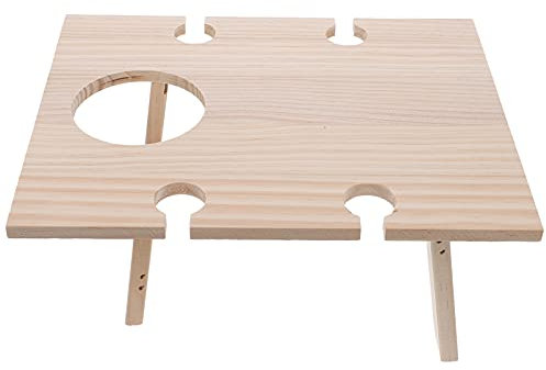 GANAZONO Klappbarer Weintisch Rechteckigen Strand Tisch Camping Tisch loungetische Portable Table Haushalt Schreibtisch Weinregal Tisch Holztisch Klapptisch hölzern