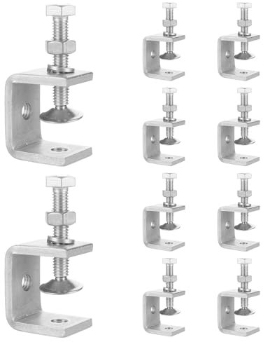 10 Stück C Klemme 30mm Trägerklemme Edelstahl Schraubzwingen Klein Klein Einstellbereich 0-25mm Mini Schraubzwinge Edelstahl Schweißklemme für Schweißen, Werkzeug, Heimwerken, Holzbearbeitung