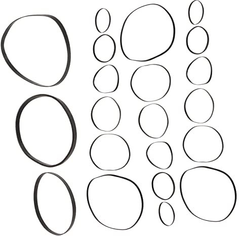 Toyvian 50stücke Gummiriemen Für Recorder Und Kassettengeräte Reparatur Und Wartungsriemen Flacher Riemen Aus Strapazierfähigem Gummimaterial Geeignet Für DVD-laufwerke Und