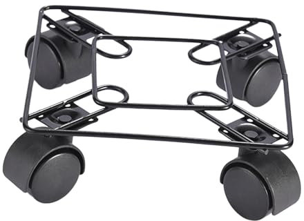 ＡＷＨＡＯ Potted Rolling Plant Stand Holder with 4 Casters Plant Pot Mover Square Plant Pot Caddy with Wheels Plant Pot Trolley Cart Dolly Plant Stand on Wheels for Flower Pot Garden Yard Or Deck