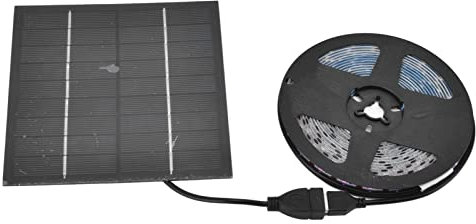 Solar Plant Grow Light Strip, 5W LED High Luminous Flux Promoting Growth Solar, LED Grow Light Strip for Garden Greenhouse Potted Plants(2M)
