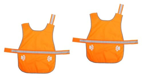 BESPORTBLE 2stücke Reflektierende Hundeweste Aus Atmungsaktiv Und Komfortabel Für Optimale Passform Geeignet Für Hunderassen Für Outdoor-aktivitäten Und