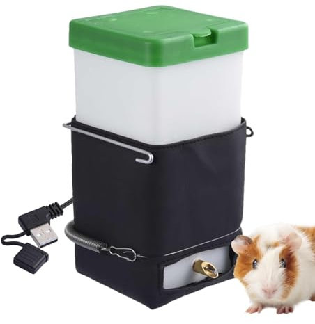 Pet Water Container - 1 Litre Water Bottle for Hamsters, Pet Water Station | Water Bottle for Guinea Pigs with Leakproof Design for Rabbits, Hamsters, Guinea Pigs