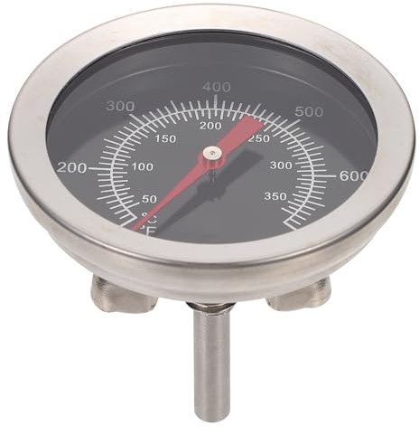 OFFSCH Backofenthermometer Edelstahl Bimetall Grill Und Küchenthermometer Schwarz Großer Ablesbarer Messbereich 100-350°c Für Präzise Temperaturkontrolle Beim Grillen Und Backen