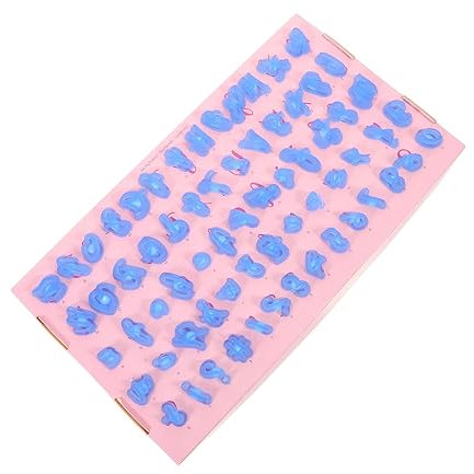 Alipis 66pcs English Letter Cookie Stamps Multi-Function Decorative Press Molds for Baking Fondant and Cake Decoration for Holidays and Special Occasions