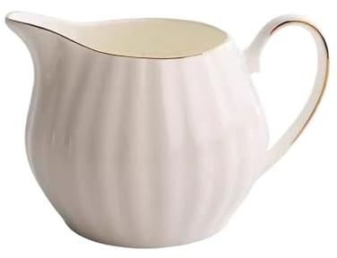 Lattiera Bone China Caffè di alta qualità bordato in oro con tazza di latte Ciotola for salsa di salsiera europea in ceramica for latte piccolo Brocche Creamer