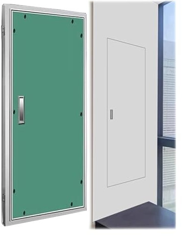 Lackierbare Zugangsklappenabdeckung, dekorativ, flächenbündig montierte Inspektionstür und Abdeckungen for Schalttafeln for Zuhause/Hotel/Einkaufszentrum, Aluminium-Wandlochabdeckung(16x16in)