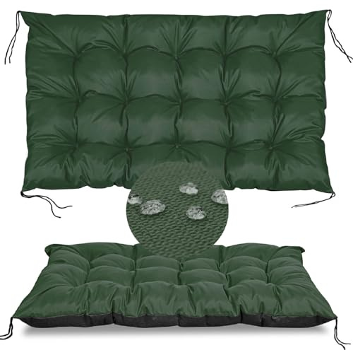 GARDEN KING ROYAL REST Cuscino per seduta per pallet - Con nastri - Imbottito - 120 x 80 cm - Impermeabile - trapuntato