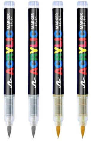 OUDQFCJ 4 Stück Weiß Textilstifte Gold Textilstifte Waschmaschinenfest Weicher Stift 1-5mm Textilmarker Lichtecht und Wasserfeste Stifte Textilfarbe Permanent Stoffmalstifte für T-Shirt