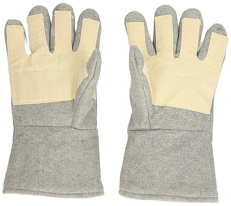 Segrehy Gants résistants à la chaleur 500 de grade professionnel ℃ gants de travail durables à la chaleur pour le four à barbecue de soudage en aramide opposé en feutre tissé dense 1 paire