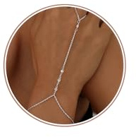 Dochais Armband för kvinnor, justerbar kedja i 14K guld/silver, ringarmband, elegant vattentätt kroppssmycke, present