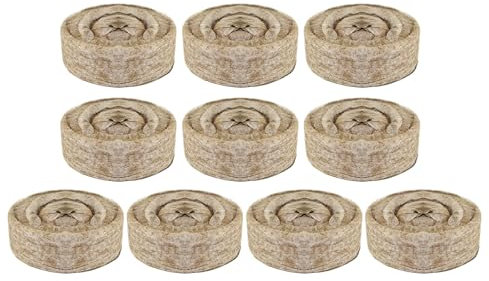 Cápsulas Germinadoras Para Plantas | 10 Unidades Macetas Germinadoras Pastillas de Turba para Semilleros,Sustrato Comprimido Para Siembra Con Bloqueador De Tierra Accesorios De Jardinería Para Macetas