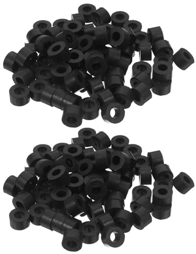 Healifty 100 Pezzi Rondelle Antivibrazione in Gomma Nero Diametro Esterno 12mm Diametro Interno 6mm Spessore 7mm per Isolamento Vibrazioni e Riduzione Rumore Guarnizioni di Precisione per