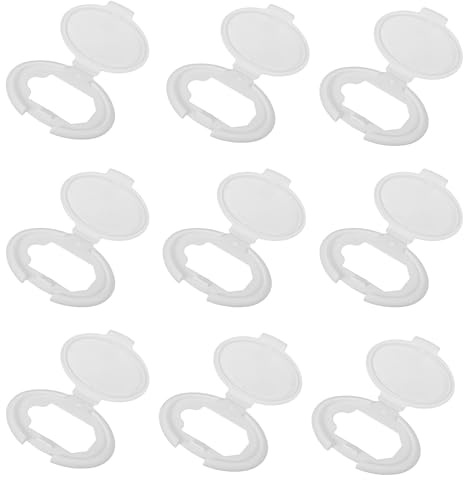 Veemoon Coperchio Ribaltabile Ermetico per Salviette Umidificate Ragazzo Ragazza, Accessorio Plastica Riutilizzabile Compatibile Contenitori 110x77mm, Porta Salviette Igienizzanti per Uso