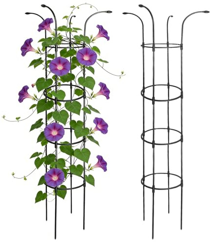 Tutor para Jardín para Plantas Trepadoras | Soportes estables y Decorativos para trepadoras | Jaula de Soporte, Enrejado Paraguas,para Enredaderas, Rosas, Clemátides, Hortalizas, Pepinos, Hortensias,