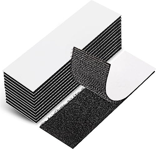 EOTW Feltro Adesivo Forte Biadesivo, 12 Pezzi Extra Forte Autoadesivo Adesivo A Strappo Per Le Faccende Domestiche Fai Da Te Nero 3 x 10 cm