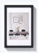 walther design Bilderrahmen schwarz 50 x 60 cm mit Passepartout, Steel Style Kunststoffrahmen ES060B