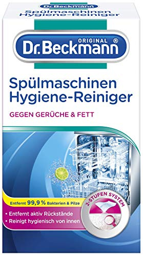 Dr. Beckmann Nettoyant pour lave-vaisselle - Élimine les résidus, la graisse et les odeurs désagréables - Chiffon de nettoyage spécial 75 g
