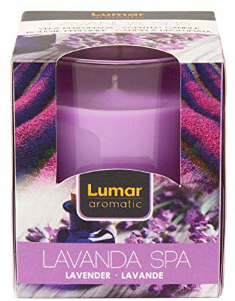 Acan Vaso Cristal Lumar Aromatic Perf. Lavanda SPA de 8.3 x 7 x 7 cm