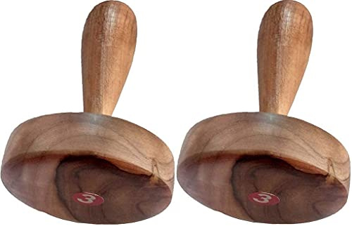 Pack of 2 Wooden ROTI CHAPATI Datta Press Potato Masher
