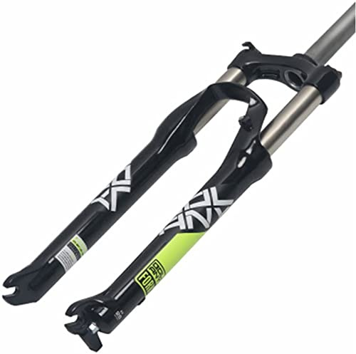 Federgabel, Gerader Rohrhub 100Mm 24 Zoll Aluminiumlegierung Mechanische Gabel Manuelles Schloss Outdoor Sports, Für MTB Bike C,24 inch