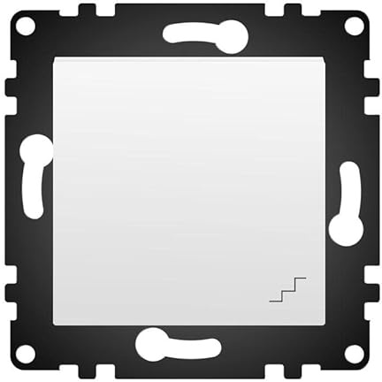 WESA - Interruptor de Pared Conmutado Estándar, Fácil instalación con Opción a Distintos Diseños, No incluye marco, PJ-11-W