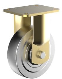 Wicke | Ruota in acciaio | Ø x larghezza ruote 125 x 55 mm | rotella a supporto fisso