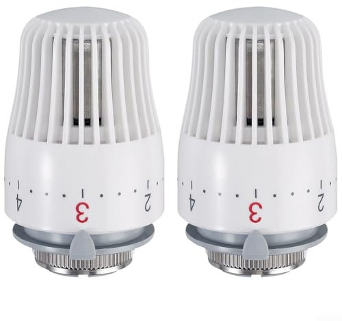 2 Stück Heizkörperthermostat, Thermostatkopf Kühlerthermostat, Wassergefüllter Umlenkheizkörper Für Fußbodenheizung, Für Büro, Zuhause