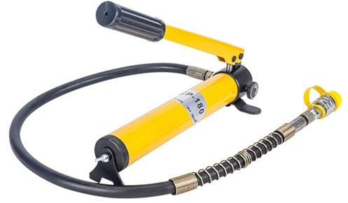 Manuelle Hydraulikpumpe CP-180, tragbare kleine Hydraulikpumpe, optional mit Manometer KIRANDY (Farbe : CP-180 hand pump)