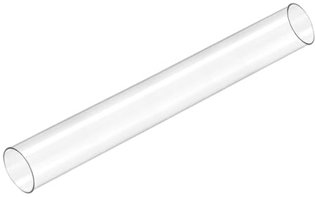 DMiotech 17 Clear Rigid Plastic Pipe 26mm(1) x 28mm Polycarbonate Tubing Round Tube for Lighting Water Plumbing