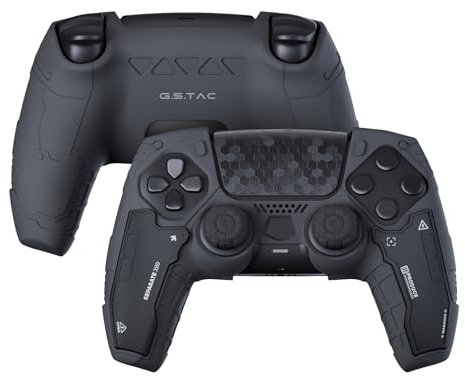 GeekShare G.S.TAC Tactical PS 5 Controller Skin Set, Anti-Slip Silicone Protective Cover Skin Case for PS 5 Wireless Controller with 2 Thumb Grip Caps and 2 Stickers - for Black Myth: Wukong