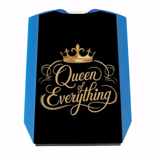 speecheese Goldene Krone Queen of Everything Parkscheibe Lustiger Eiskratzer mit Einkaufswagenchip für die Königin der Straße