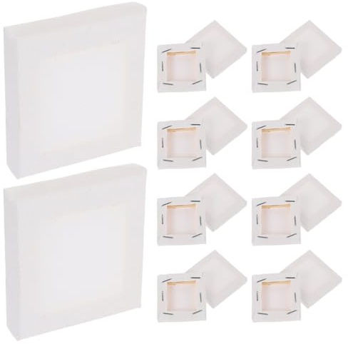 PERSELOSO 20st Mini Canvasramar För Målning i Bomull Små Stretched Canvas För Diy Konstprojekt Och Hemdekoration Perfekta För Pojke Flicka Och Vuxna