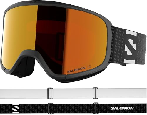 Salomon AKSIUM 2.0 LBF Goggles, Unisex Anti-Fog Ski Goggles For Snowboarding, Mountain, and Outdoor Adventures