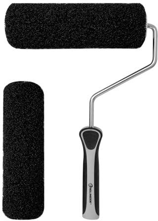 ROLLINGDOG 9 Drywall Compound Roller - 9 Roller Frame with 2PCS Roller Covers,Heavy Duty Drywall Texture Putty Roller Brush for Spreading Wall Compound
