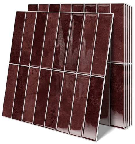 10 Sheets Upgraded Thicker Design Subway Tile Peel and Stick Backsplash