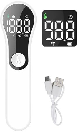 Thermomètre pour adultes | Détecteur infrarouge pour - Appareil numérique de mesure sans contact avec mode 2 en 1 pour l' et objets pour soins pédiatriques domestiques et hospitaliers